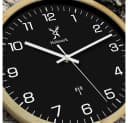 Holzwerk Funkwanduhr 30cm Massivholz Modernes Design Bild 3