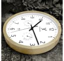 Holzwerk Funkwanduhr Beige/Braun mit Thermometer & Hygrometer Bild 4