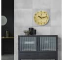 Holzwerk Funkwanduhr 25 cm Beige Modernes Holz Design Bild 1