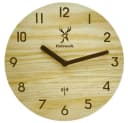 Holzwerk Funkwanduhr 25 cm Beige Modernes Holz Design Bild 2