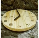 Holzwerk Funkwanduhr 25 cm Beige Modernes Holz Design Bild 3