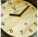 Holzwerk Funkwanduhr 25 cm Beige Modernes Holz Design Bild 4