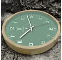 Holzwerk Designer Wanduhr 30 cm Massivholz Quarzwerk Analog Bild 3