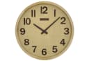 Holzwerk Wanduhr BOHO Rattan Designer Loft Holz Quarzuhr 30 cm Bild 2