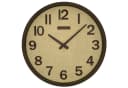 Holzwerk Wanduhr BOHO Rattan Designer Loft Holz Quarzwanduhr Bild 2