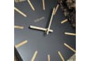 Holzwerk Eckige Designer Holz Quarzwanduhr Braun/Grau/Beige Bild 4