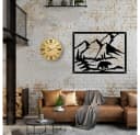 Holzwerk Wanduhr MERZIG Loft XXL Holz Quarzuhr 60 cm Durchmesser Bild 5