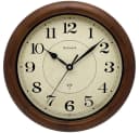 Holzwerk Funk-Wanduhr 35 cm Massivholz Beige/Braun Modern Bild 2