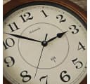 Holzwerk Funk-Wanduhr 35 cm Massivholz Beige/Braun Modern Bild 4