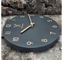 Holzwerk Wanduhr Designer Loft Quarzwanduhr aus Holz Bild 3
