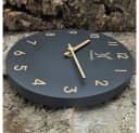 Holzwerk Wanduhr Designer Loft Quarzwanduhr aus Holz Bild 4