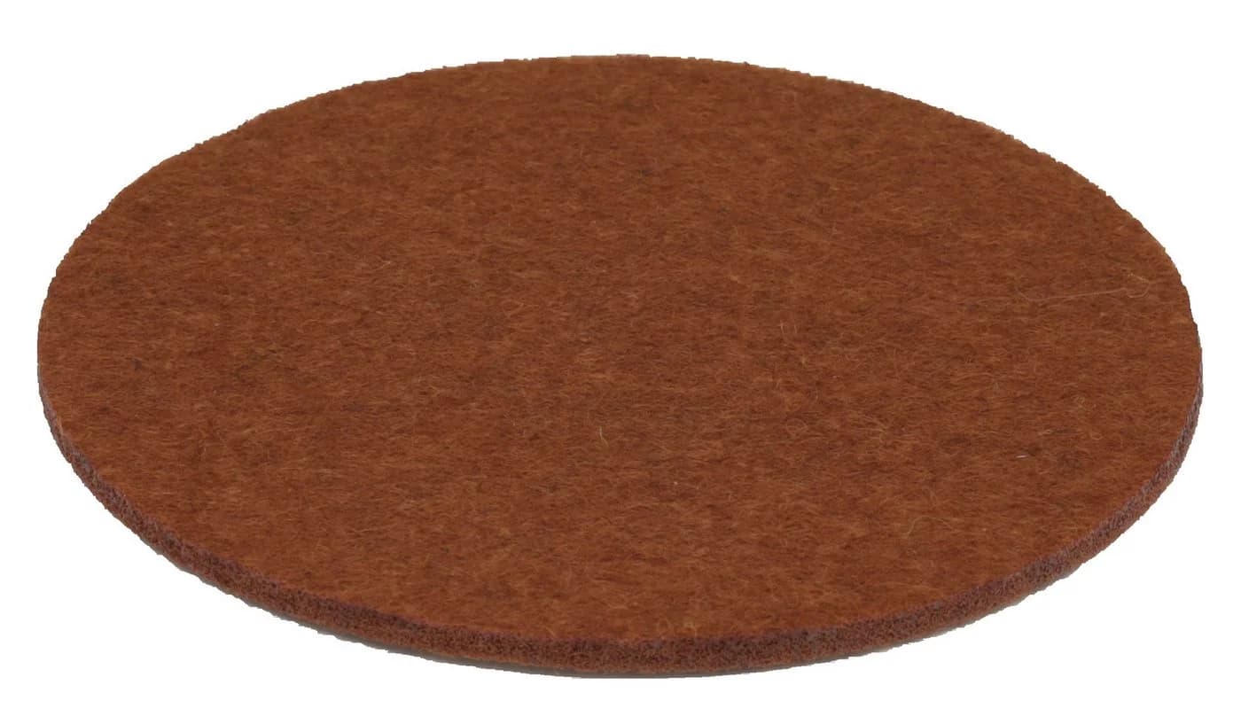BIASTO Runder Filz-Untersetzer Braun 10cm