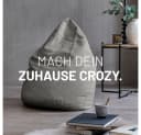 Lumaland Sitzsack Luxury XL Grau Microvelours Bild 3