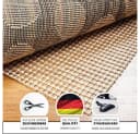 Lumaland Antirutsch Teppichunterlage Weiß Rutschfest Polyester Bild 4