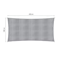 Lumaland Sonnensegel Rechteck Grau 2x4m UV-Schutz HDPE Bild 3