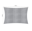 Lumaland Sonnensegel Rechteck 3 x 4 Meter HDPE Bild 3