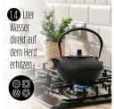 Lumaland Teeservice Set 12-teilig Gusseisen Tetsubin Schwarz Bild 3