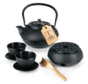 Lumaland Teekanne Set 8-teilig Schwarz Gusseisen Tetsubin Bild 2