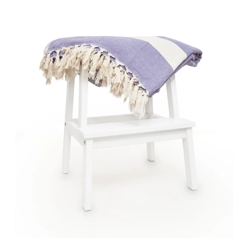 Lumaland Tagesdecke 100% Baumwolle Lila ca. 200x240cm