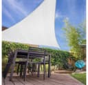 Lumaland Sonnensegel Dreieckig 3x3x3m Weiß HDPE UV-Schutz Bild 1