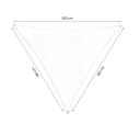 Lumaland Sonnensegel Dreieckig 3x3x3m Weiß HDPE UV-Schutz Bild 3