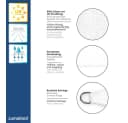 Lumaland Sonnensegel Dreieckig 3x3x3m Weiß HDPE UV-Schutz Bild 4