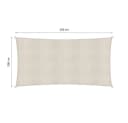 Lumaland Sonnensegel 3x5m HDPE UV-Schutz Beige Bild 3