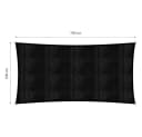 Lumaland Sonnensegel 5x7m Schwarz HDPE UV-Schutz Bild 3