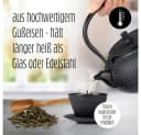 Lumaland Teekanne Gusseisen 1,4L Asia Hobnail Design Schwarz Bild 1