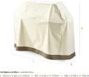 Lumaland Grillabdeckung Wasserdicht Wetterfest Beige Bild 3