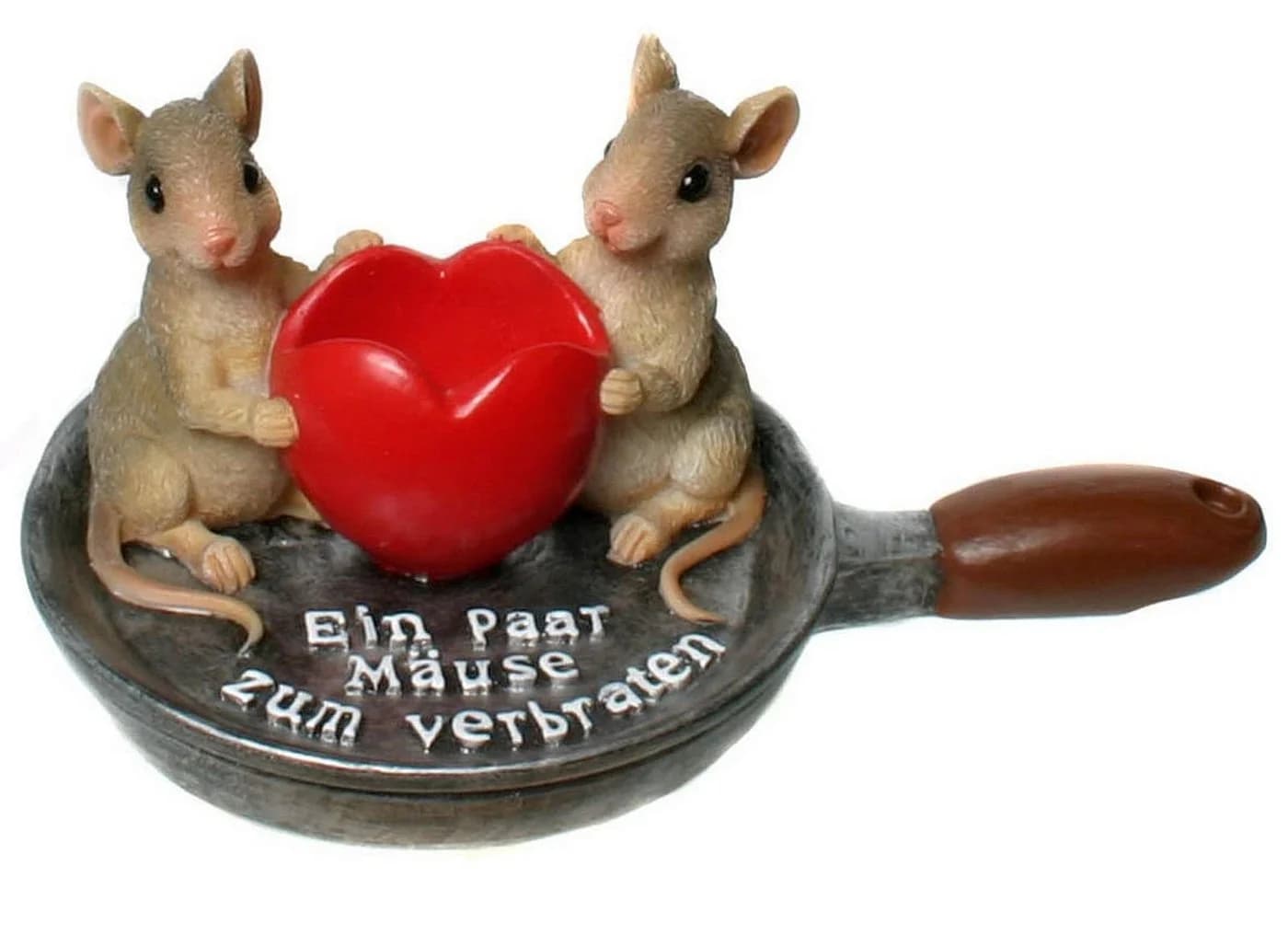 Kremers Schatzkiste Spardose Mäuse Bratpfannen Figur Bunt Handbemalt - Bild 2