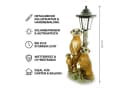 Kremers Schatzkiste Erdmännchen Familie mit Solarlaterne Gartenfigur Bild 5