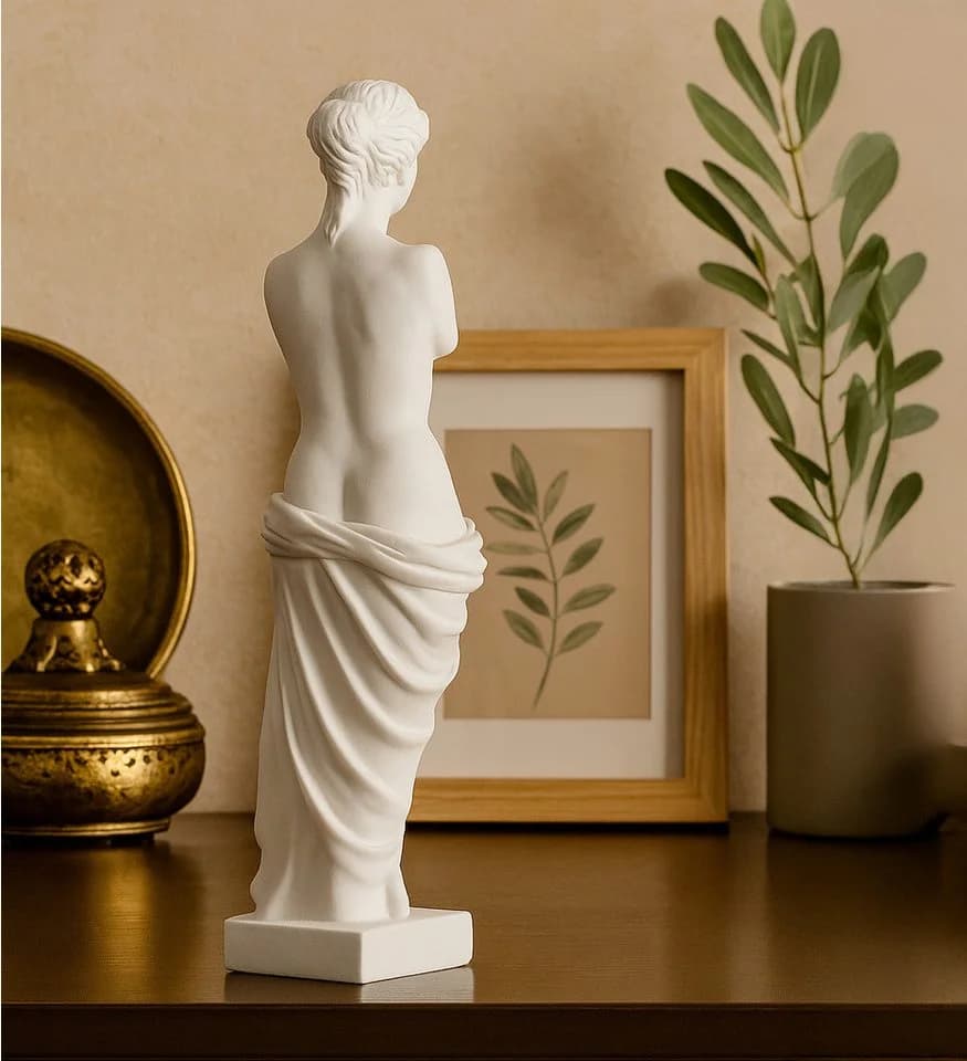 Kremers Schatzkiste Venus von Milo Dekofigur Alabaster 24 cm Weiß - Bild 4