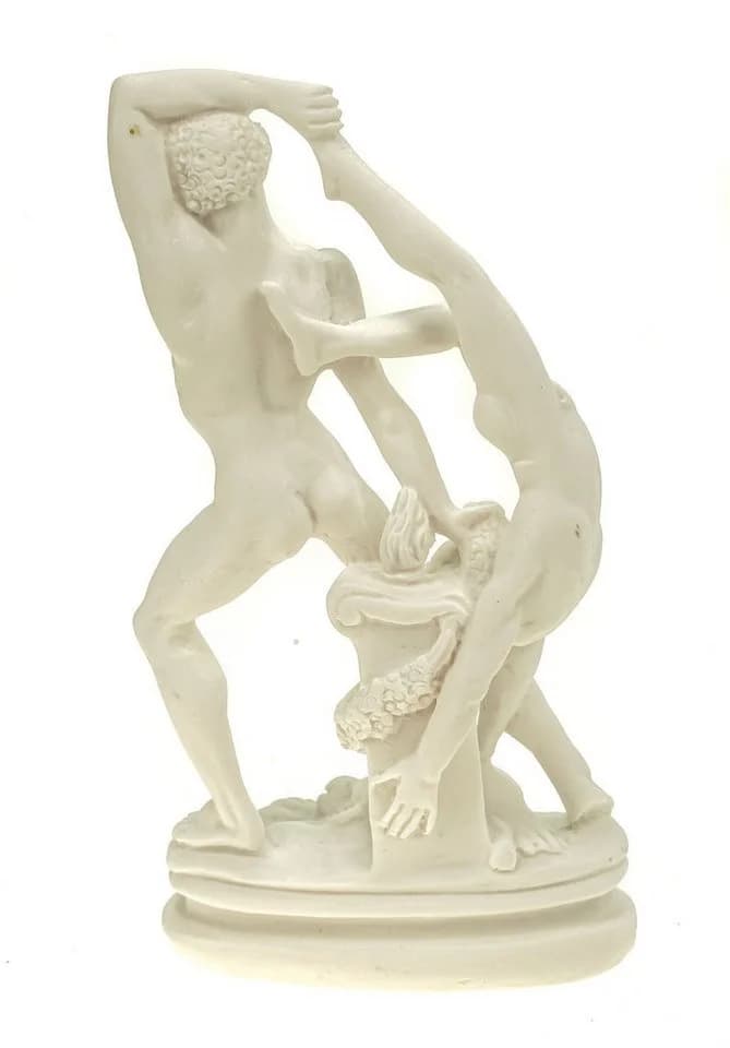 Kremers Schatzkiste Dekofigur Alabaster Herkules Weiß - Bild 3