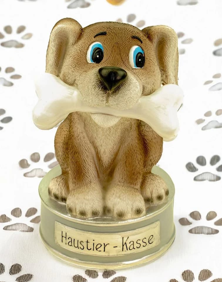 Kremers Schatzkiste Spardose Hund Haustierkasse 17 x 11 x 9 cm - Bild 2