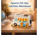 Kremers Schatzkiste Wohnmobil Spardose XXL 19 cm Bild 1
