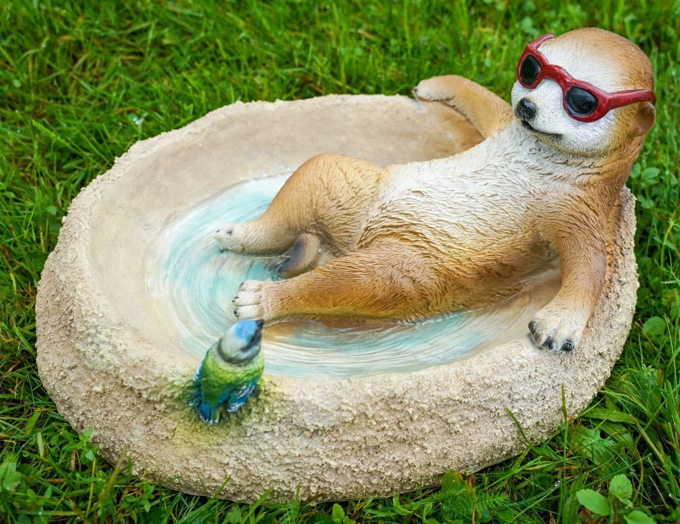 Kremers Schatzkiste Vogeltränke Erdmännchen Eddy Bunt - Bild 5