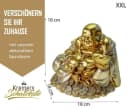 Kremers Schatzkiste Glücksbuddha Spardose XXL Bunt Polyresin Bild 3
