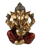 Kremers Schatzkiste Dekofigur Ganesha sitzend Gold Bild 2