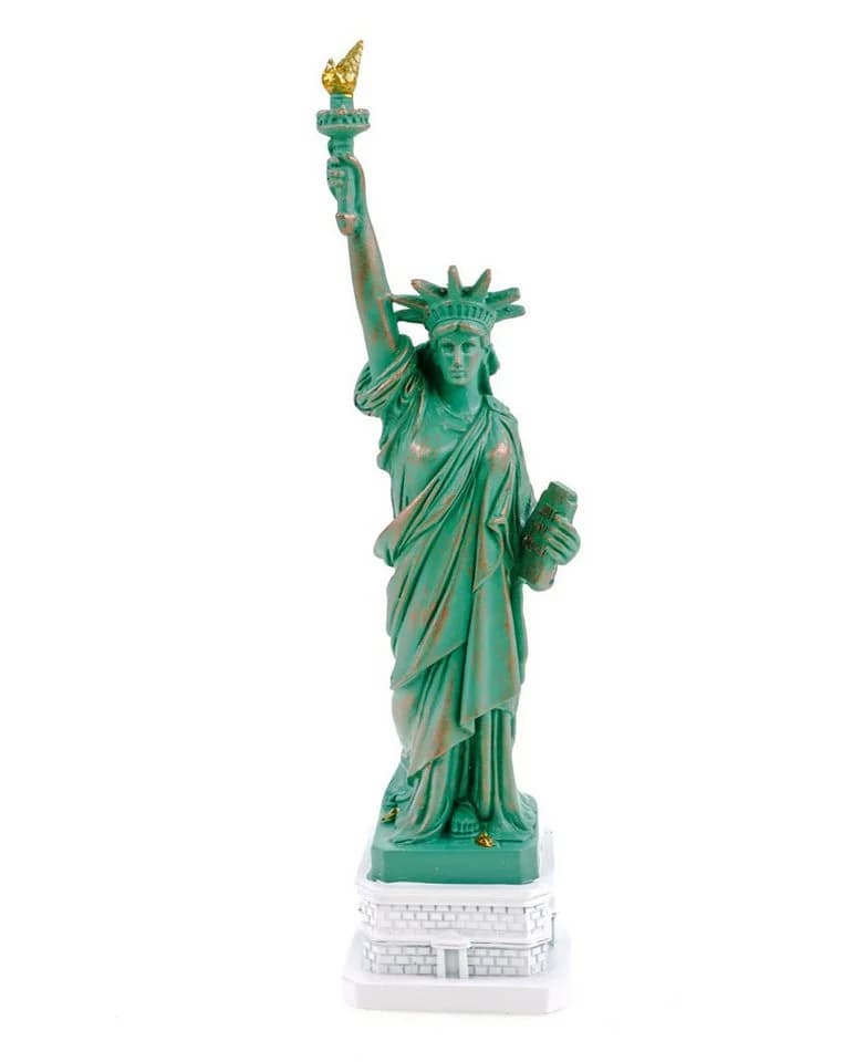 Kremers Schatzkiste Freiheitsstatue 22 cm Grün Polyresin Handbemalt Statue of Liberty - Bild 2