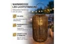 Kremers Schatzkiste LED Solarlaterne Rattan Optik Braun mit Dämmerungssensor Bild 3
