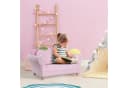 HOMCOM Kinder Sofa Erdbeer-Motiv mit 2 Kissen Korallenvlies Bild 4