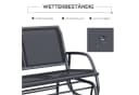 Outsunny Gartenbank mit Schaukelmechanismus Schwarz Bild 5