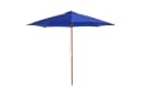Outsunny Sonnenschirm Holz Balkonschirm 300x300 cm Blau Bild 1