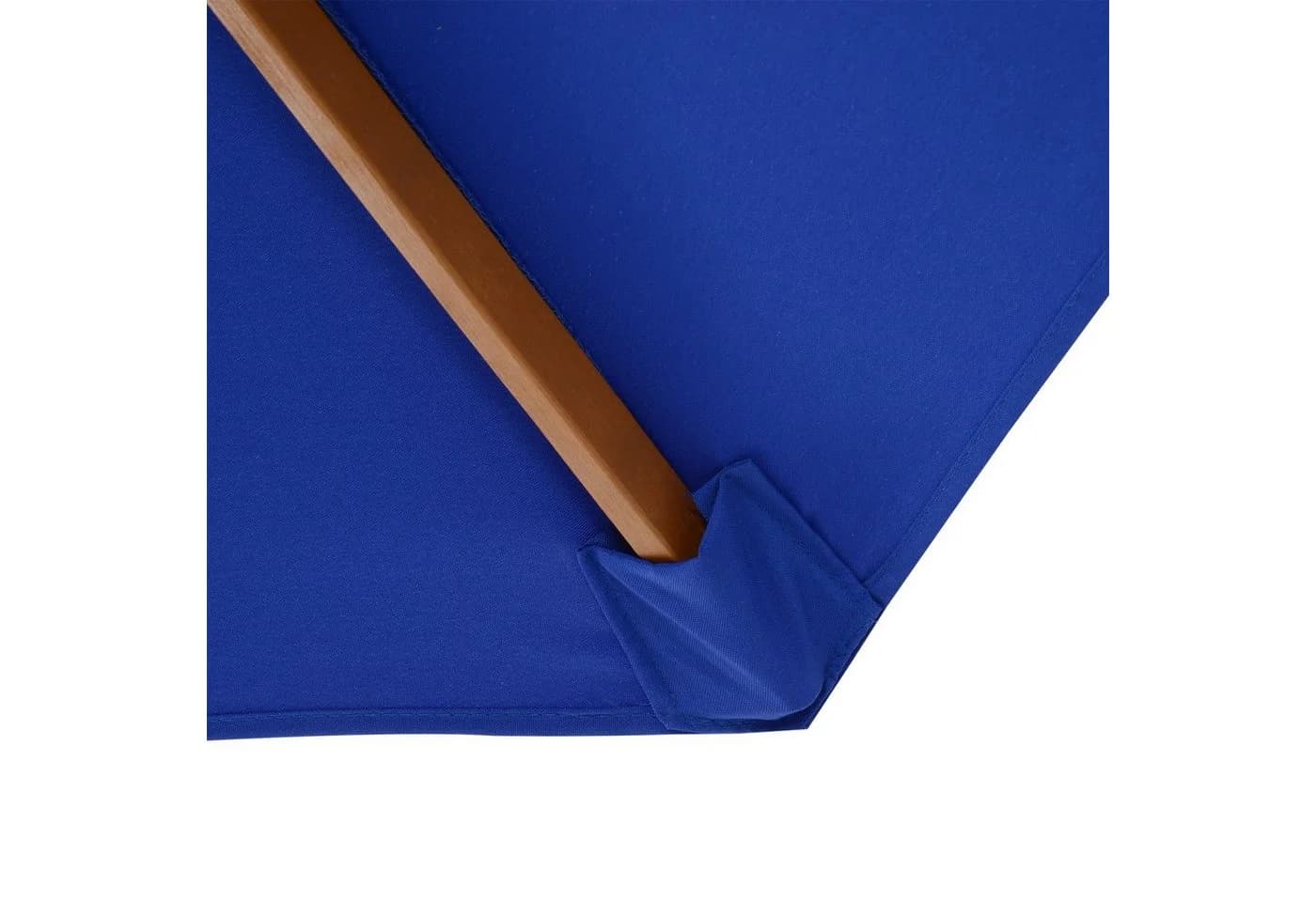Outsunny Sonnenschirm Holz Balkonschirm 300x300 cm Blau - Bild 5