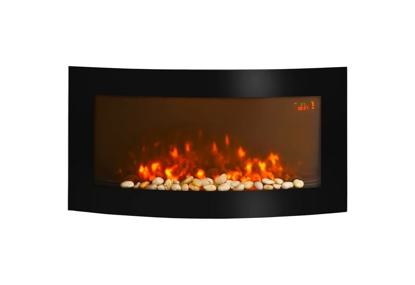 HOMCOM Elektrokamin Wandkamin LED-Flamme 2-stufig dimmbar - Bild 2
