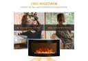 HOMCOM Elektrokamin Wandkamin LED-Flamme 2-stufig dimmbar Bild 4