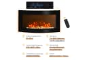 HOMCOM Elektrokamin Wandkamin LED-Flamme 2-stufig dimmbar Bild 5