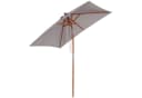 Outsunny Sonnenschirm 200x150 cm rechteckig Strandschirm 3-stufig einstellbar Bild 1