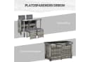 Outsunny Sitzgruppe 11-tlg. Polyrattan Schwarz Bild 5